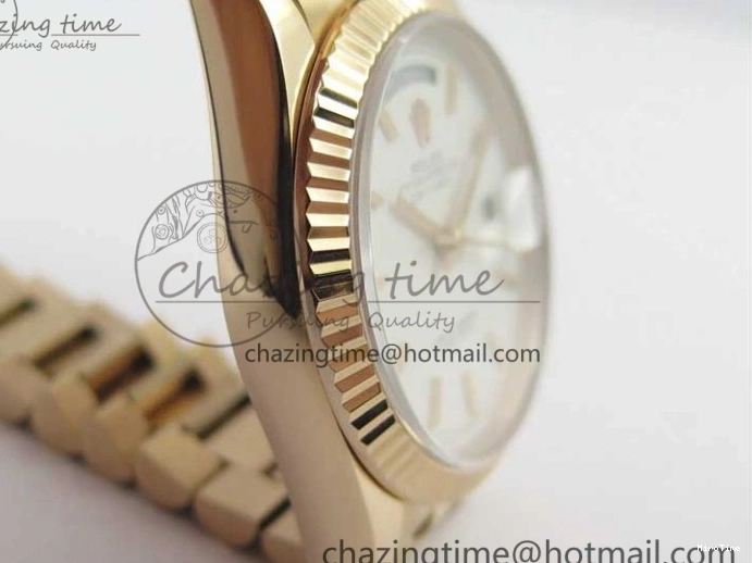 MiroTime 0117 MultiPurpose Day-Date 36 RG 128239 Bp Maker Best Edition White Dial on RG President Bracelet 3139